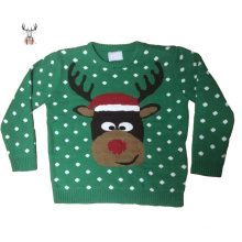 Manufactory Unisex Crewneck Jacquard Knitwear Pullover Jumper Unisex Ugly Christmas Sweater